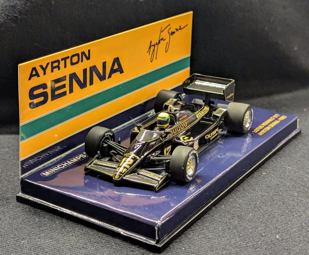 PMA 1|43MINICHAMPS Lotus Renault 97T Ayrton Senna 1985