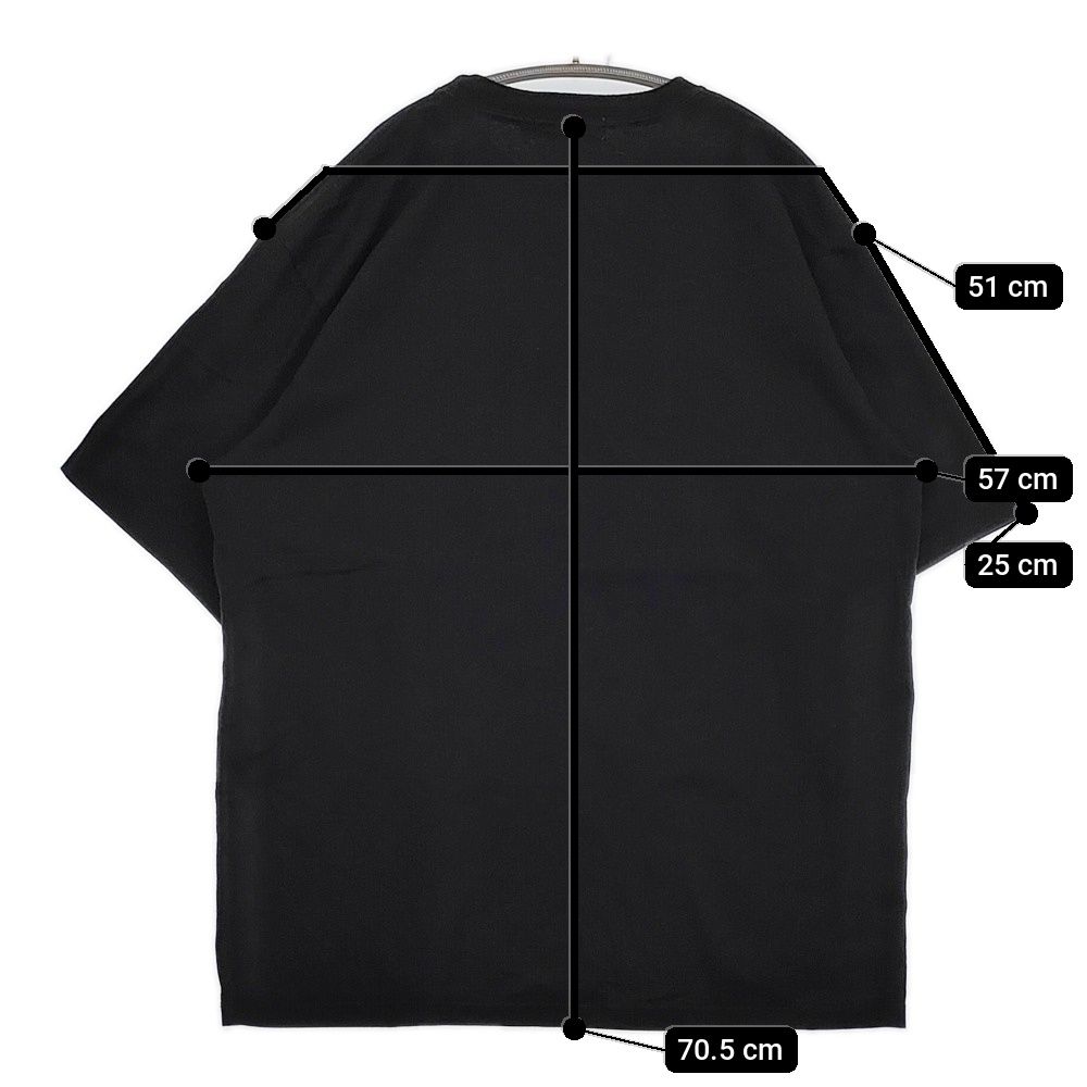 stlTH UNDERCOVER 半袖Tシャツ 両面プリント ブラック Lサイズ UNDERCOVER アンダーカバー SELLOUT キリスト ギター プリント