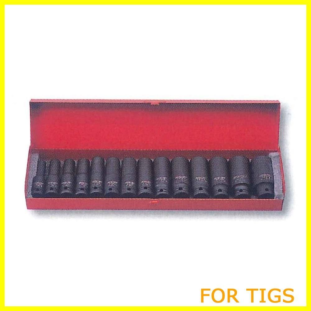 【新着商品】シグネット 1/2ドライブ 14PC ミリ ディープインパクトソケットセット 23296