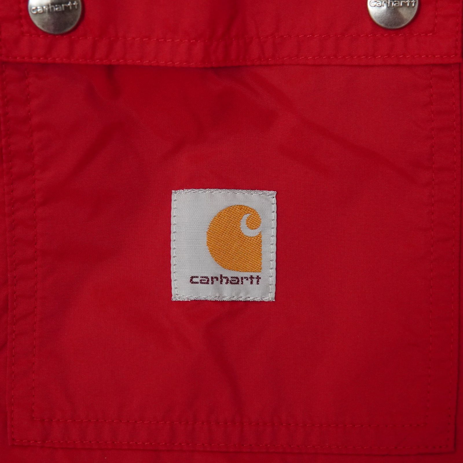 美品 Carhartt ナイロンジャケット M相当 レッド 00s フード付き