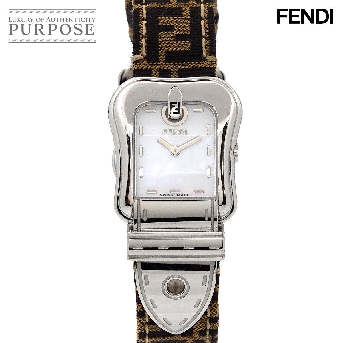 フェンディ FENDI ビーフェンディ 3800L レディース 腕時計 ホワイトシェル クォーツ ウォッチ B-FENDI 90284342