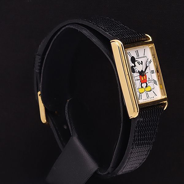 稼働 美品 箱付 セイコー QZ V515-5150 ローラス ミッキーマウス