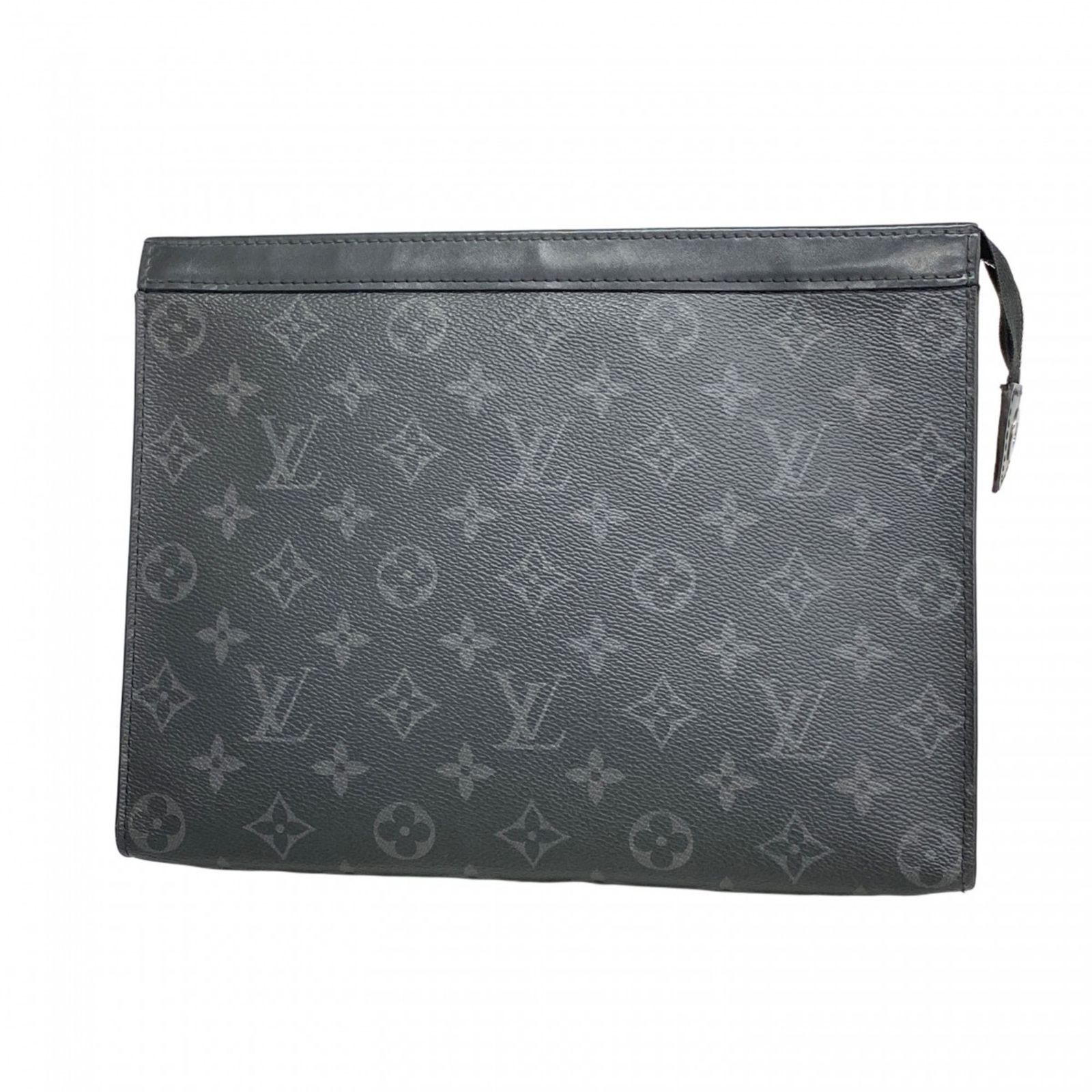 ルイ ヴィトン Louis Vuitton ルイ ヴィトン クラッチバッグ モノグラム エクリプス ポシェットヴォワヤージュMM M61692 ブラック グレーメンズ