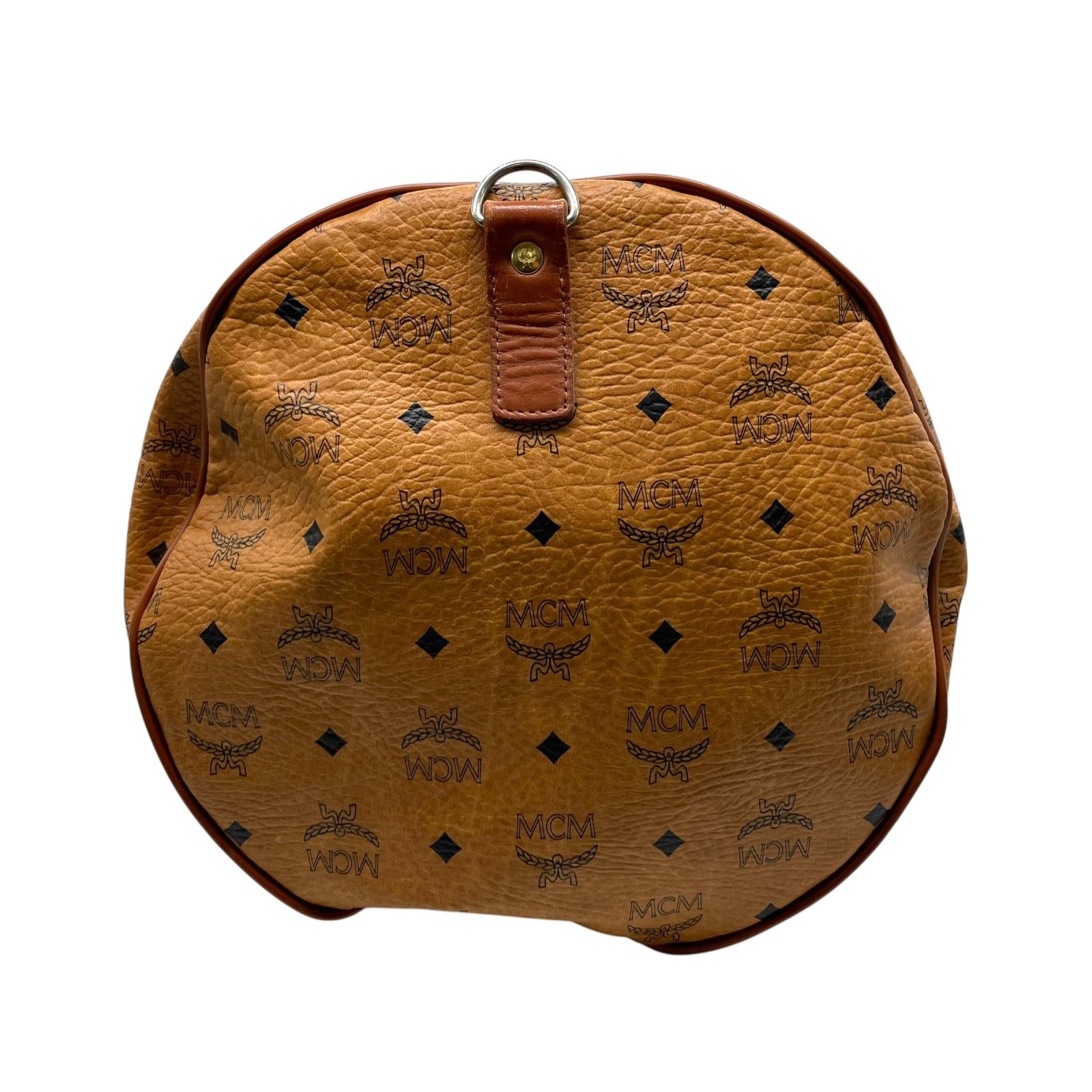 人気 ブランド チェック 美品 MCM エムシーエム ヴィセトス ボストンバッグ 2WAY バッグ