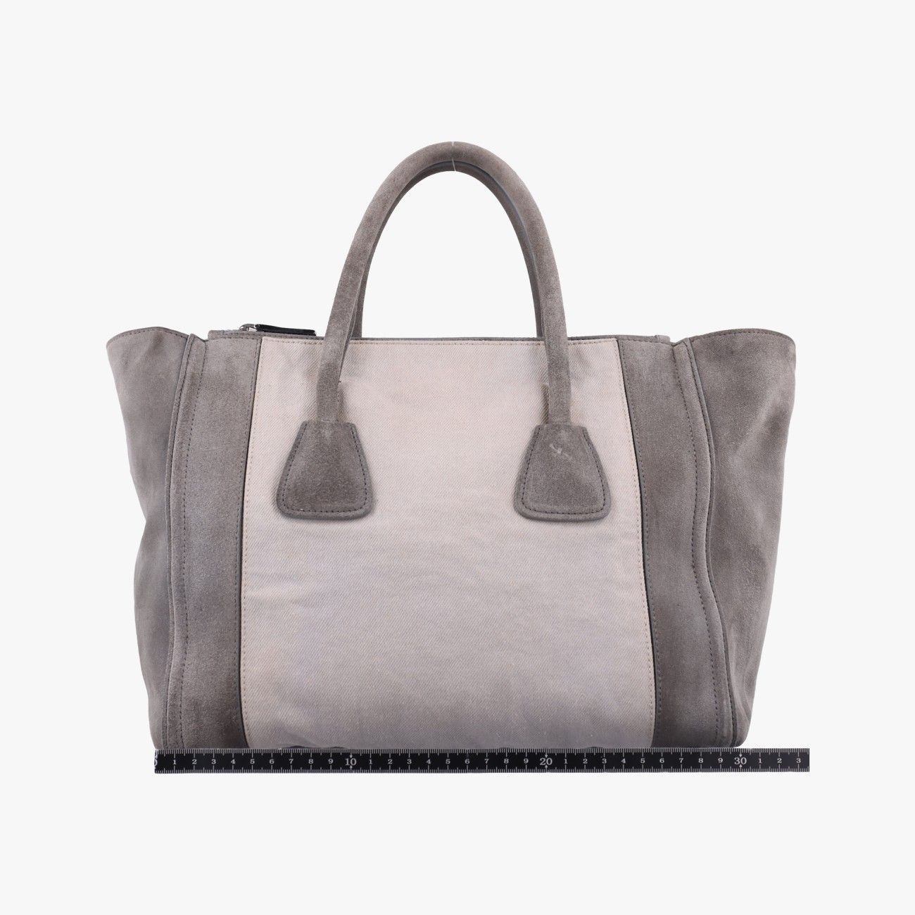 PRADA グレー レザートートバッグ 未使用に近い✨プラダ 2wayバッグ レザー グレー - メルカリ
