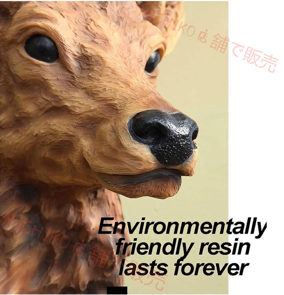 壁掛け 鹿 オブジェ 壁飾り アニマルヘッド インテリア 壁吊り下げライト鹿ヘッド 樹脂製 動物 おしゃれ ファション 新築祝い 新築飾り