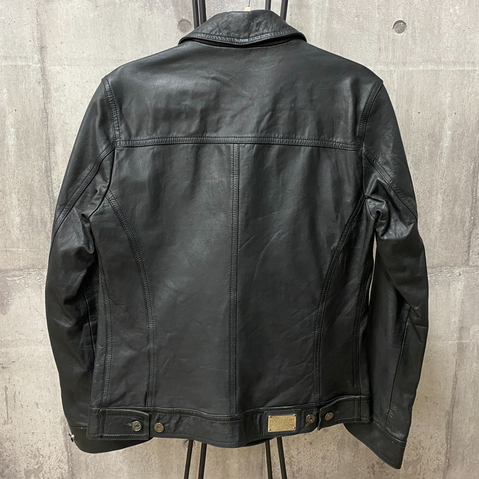 D-02048 DOLCE & GABBANA ドルチェ＆ガッバーナ ゴートスキン レザー 