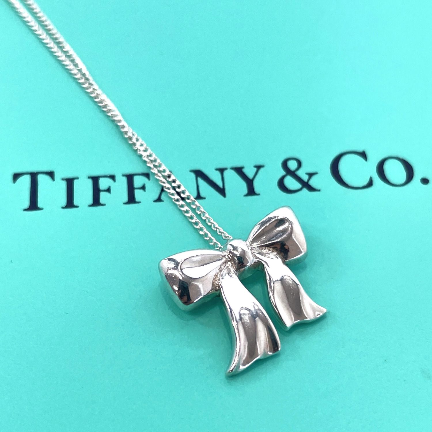 メーカー包装済 1,000点以上 ☆TIFFANY☆18kYGリボン ネックレス