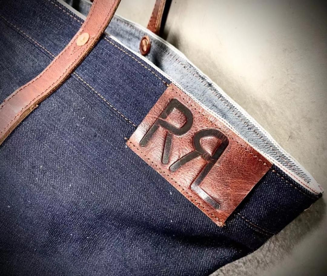 美品 RRL polo ralph lauren 肩掛け デニム トートバッグ RRL polo ralph lauren 肩掛け デニム トートバッグ - メルカリ