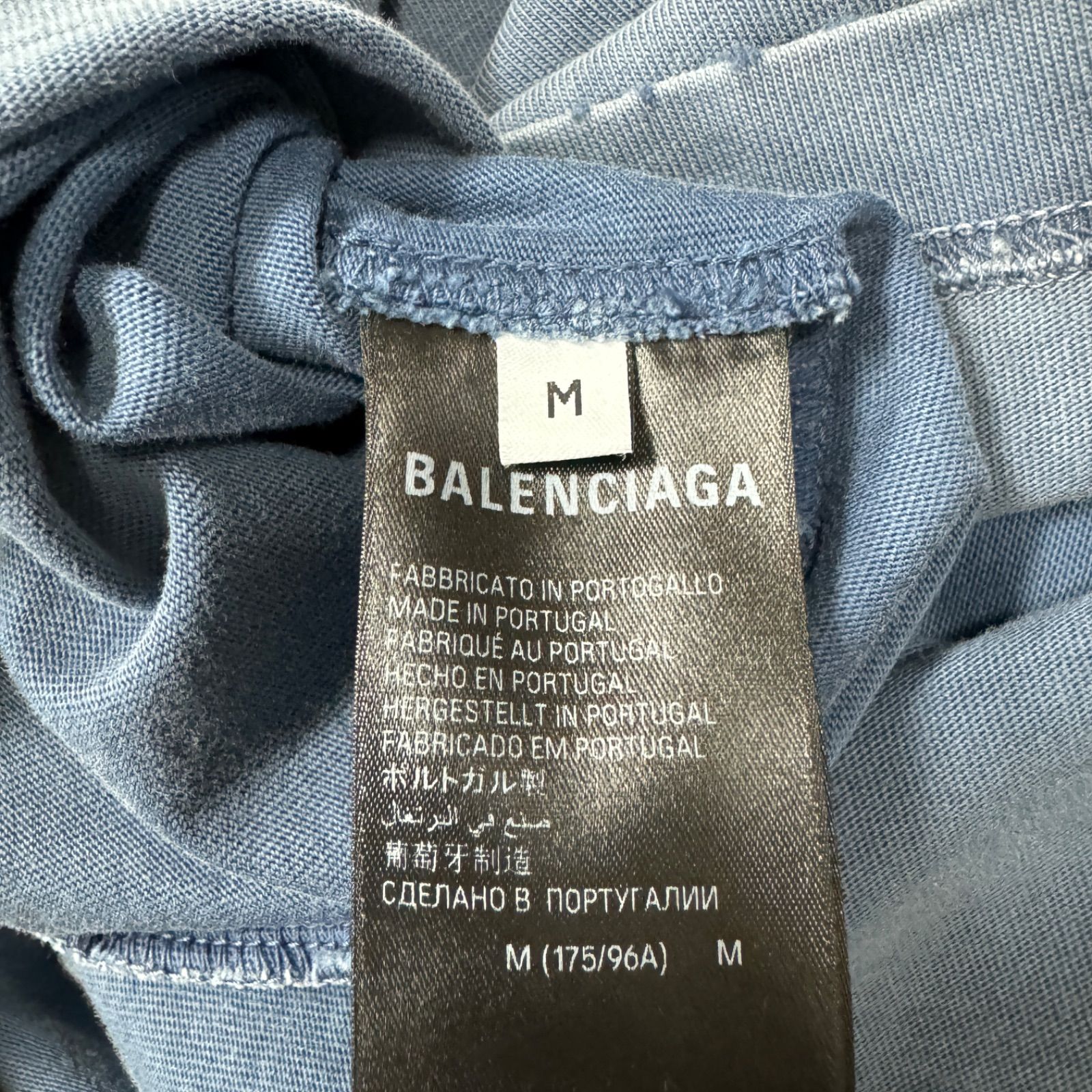 高級 BALENCIAGA バレンシアガ 23AW Tシャツ ヴィンテージ加工 BE KIND 
