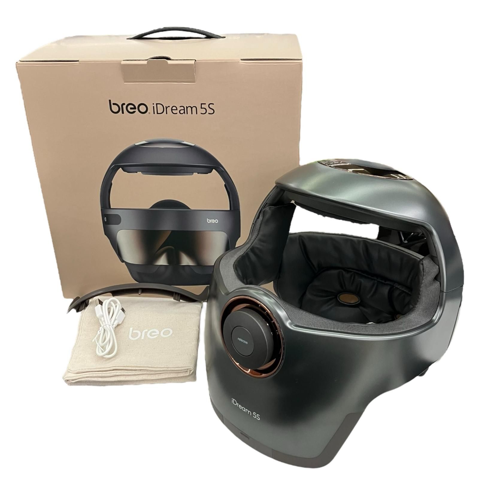 186000 現状品 breo ブレオ ヘッドスパ 頭皮マッサージャー iDream 5S ブラック