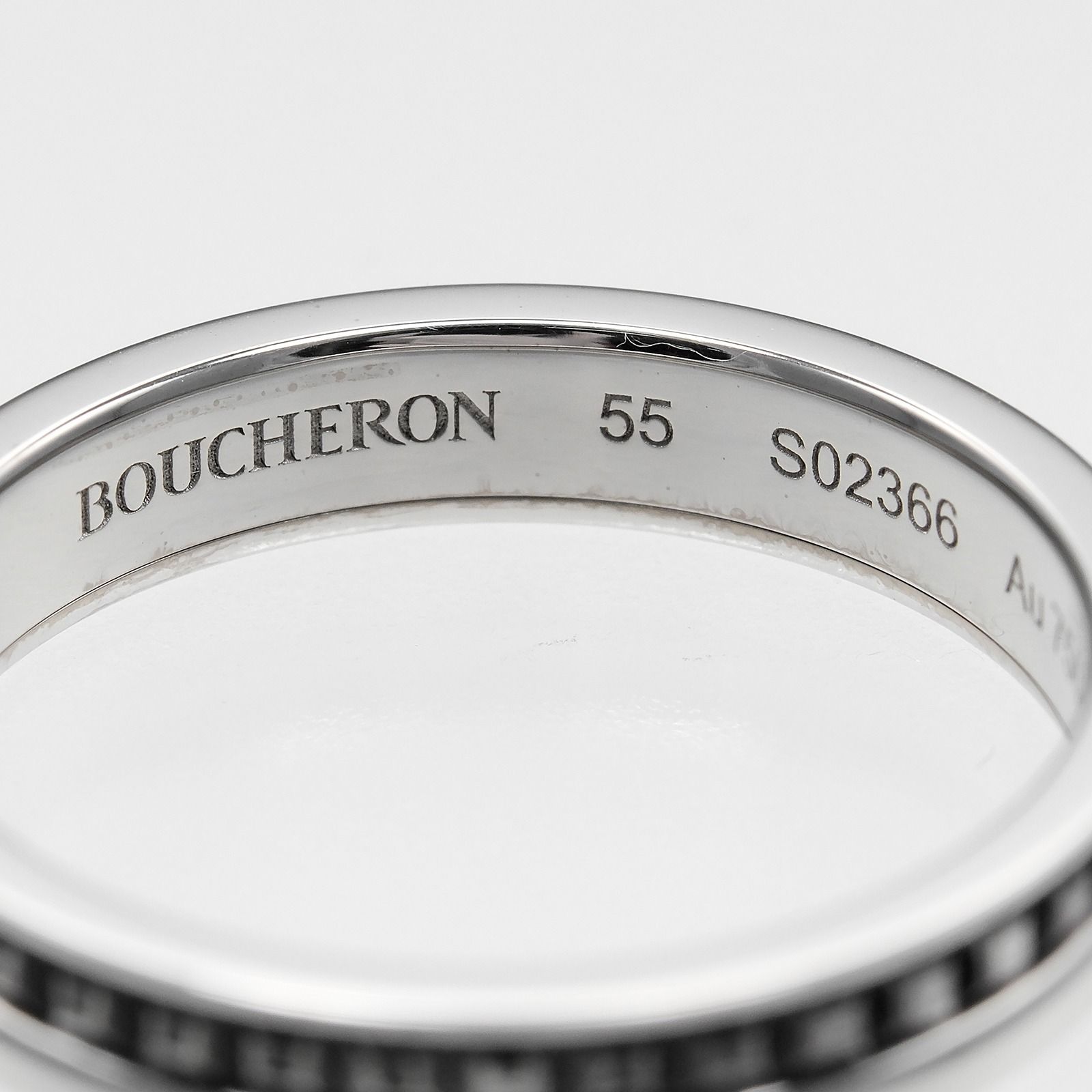 Boucheron】ブシュロン キャトル ハーフ ブラック K18ホワイトゴールド  