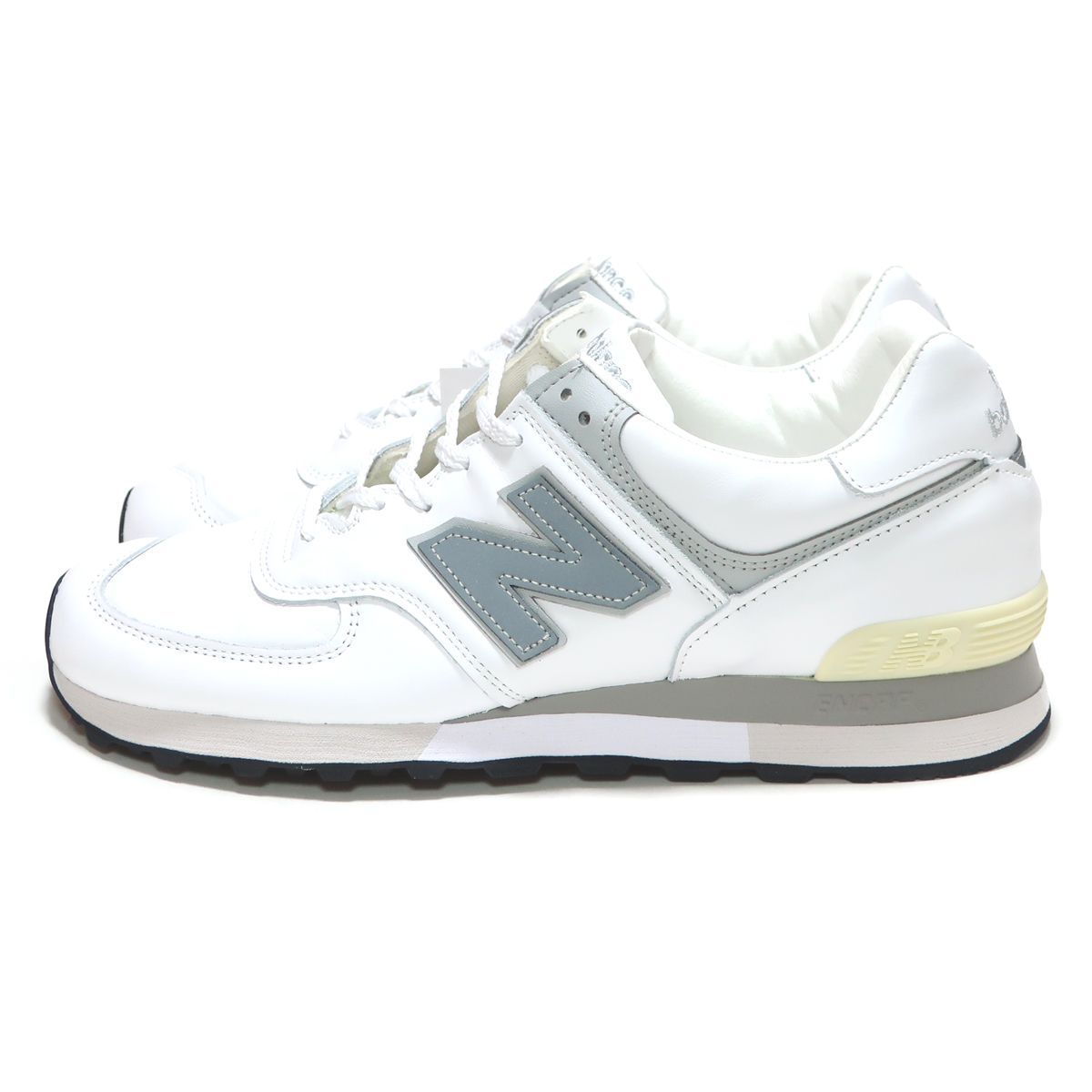 メンズサイズ NEW BALANCE OU576WSI MADE IN UK WHITE/GRAY LEATHER 