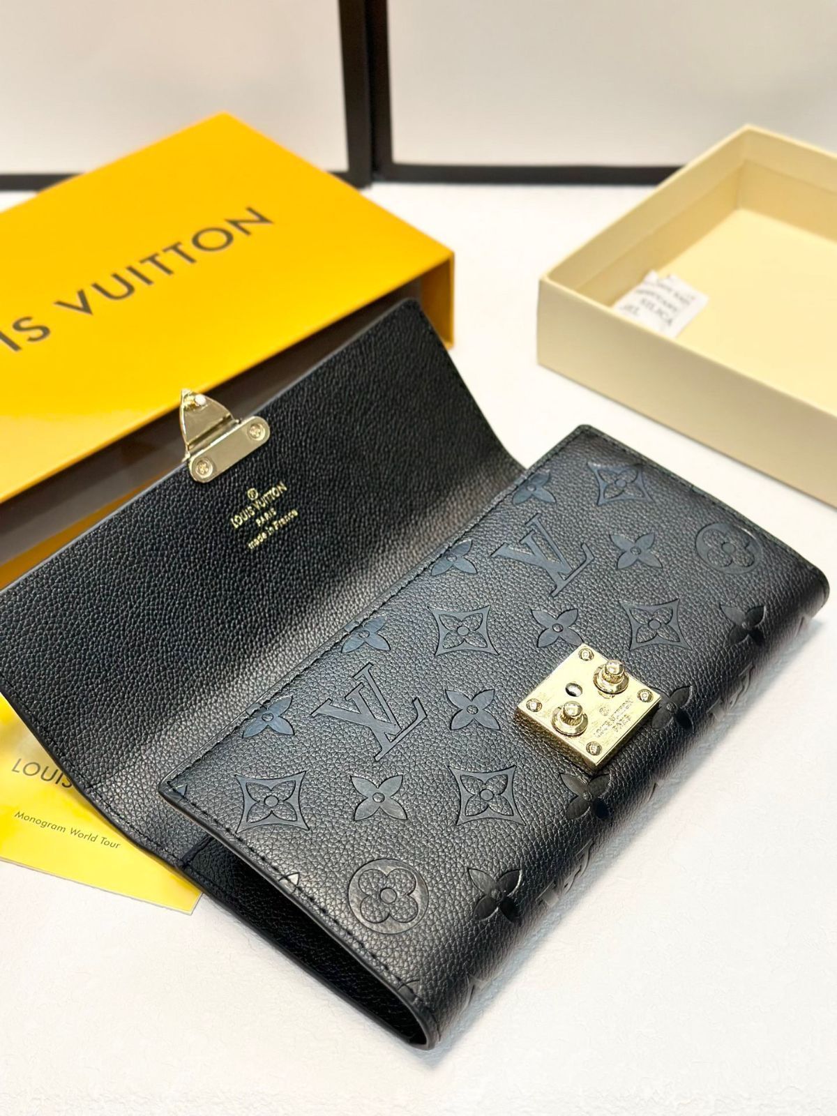 美品 ルイヴィトン 長財布 箱付き メッセージカード付き Amazon | [セット品]正規化粧箱付き ルイヴィトン LOUIS VUITTON