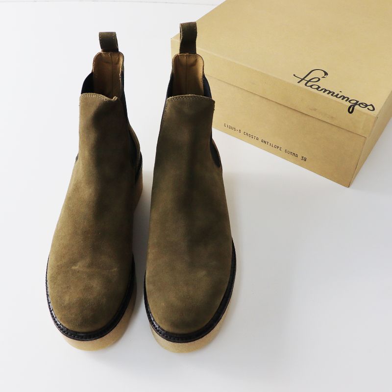 美品ドゥーズィエムクラス FLAMINGOS フラミンゴ サイドゴアブーツ 未使用 ドゥーズィエムクラス Deuxieme Classe FLAMINGOS