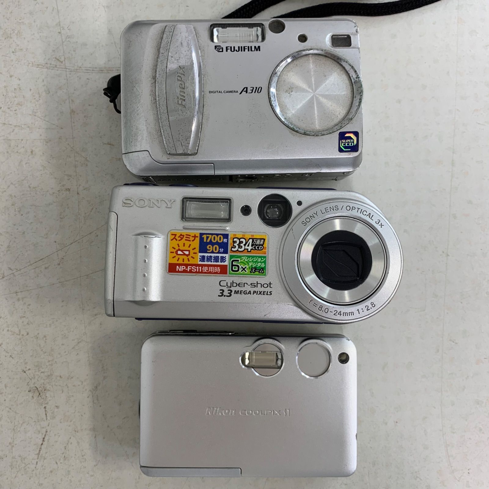 オールドコンデジ デジタルカメラ まとめ売り6台ジャンクSDカード