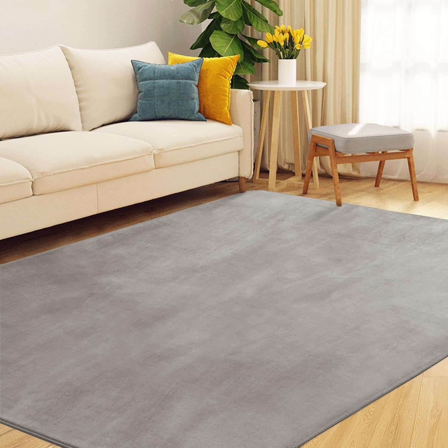 185×185cm 厚7mm 滑り止め ホットカーペットカバー ホットカーペット対応 カーペット カーペット 床暖房対応カーペット 洗える じゅうたん 抗菌防臭 ラグ 防ダニ 2畳 オールシーズン フランネ