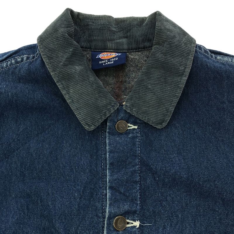 中古】Dickies デニムカバーオール オールド L ブルー