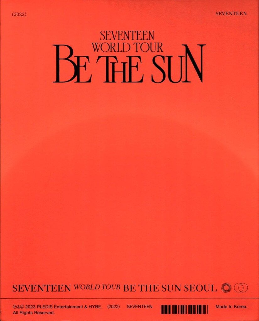 SEVENTEEN DVD BE THE SUN