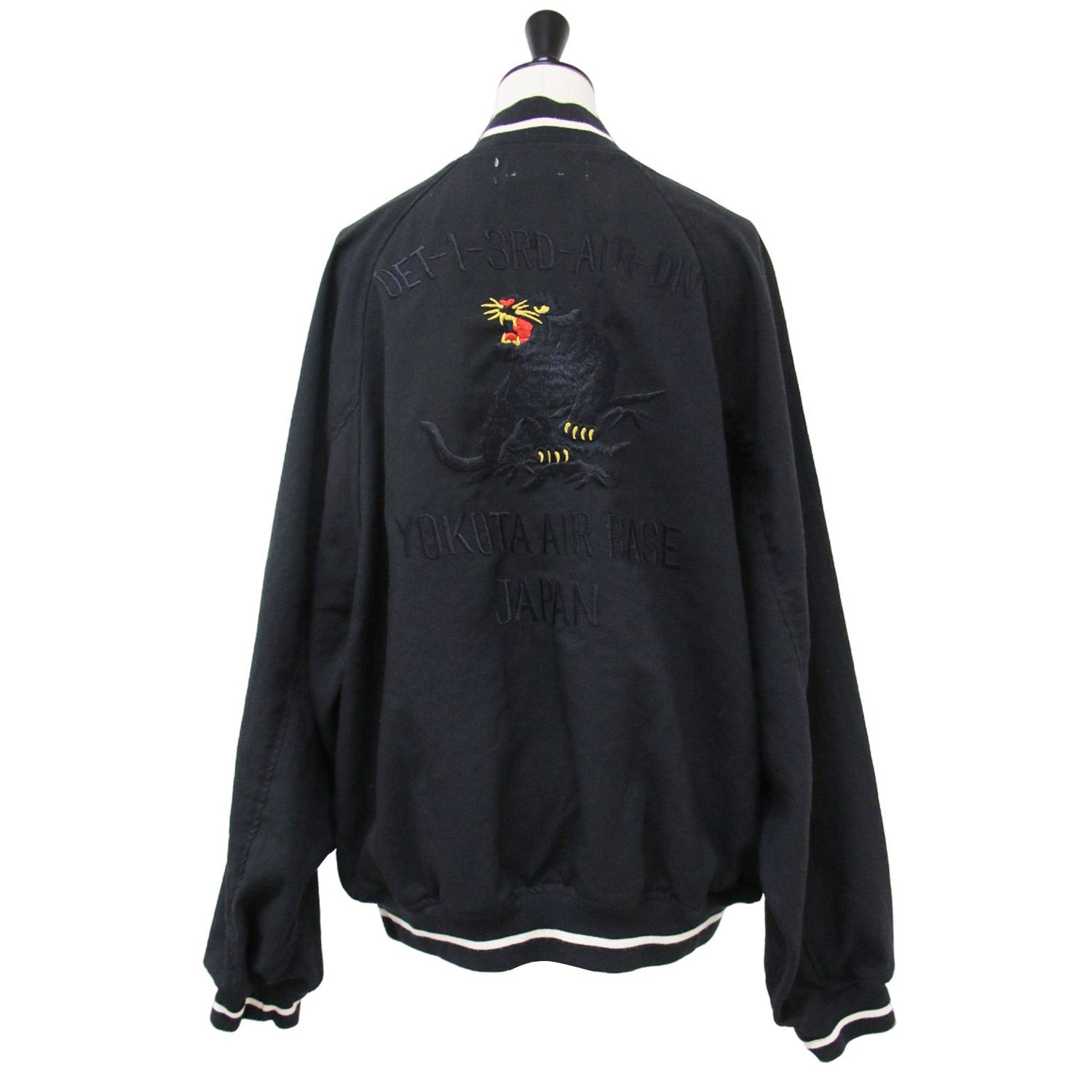 REMI RELIEF レミレリーフ スカジャン ボマージャケット ブラック L REMI RELIEF スカジャン RELIEF/レミレリーフ レーヨンツイル