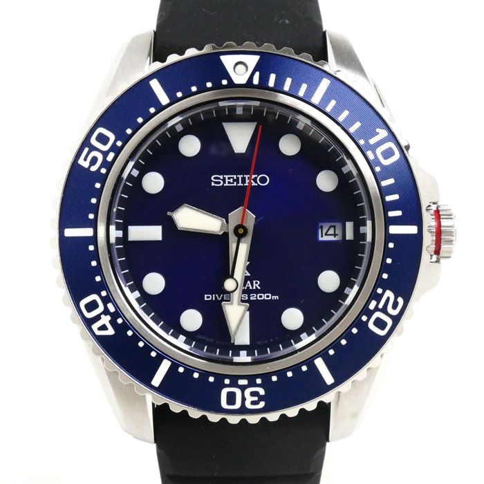 SEIKO セイコー プロスペックス ダイバースキューバ 腕時計 ソーラー SBDJ055/V157-0DP0 メンズ 中古 美品