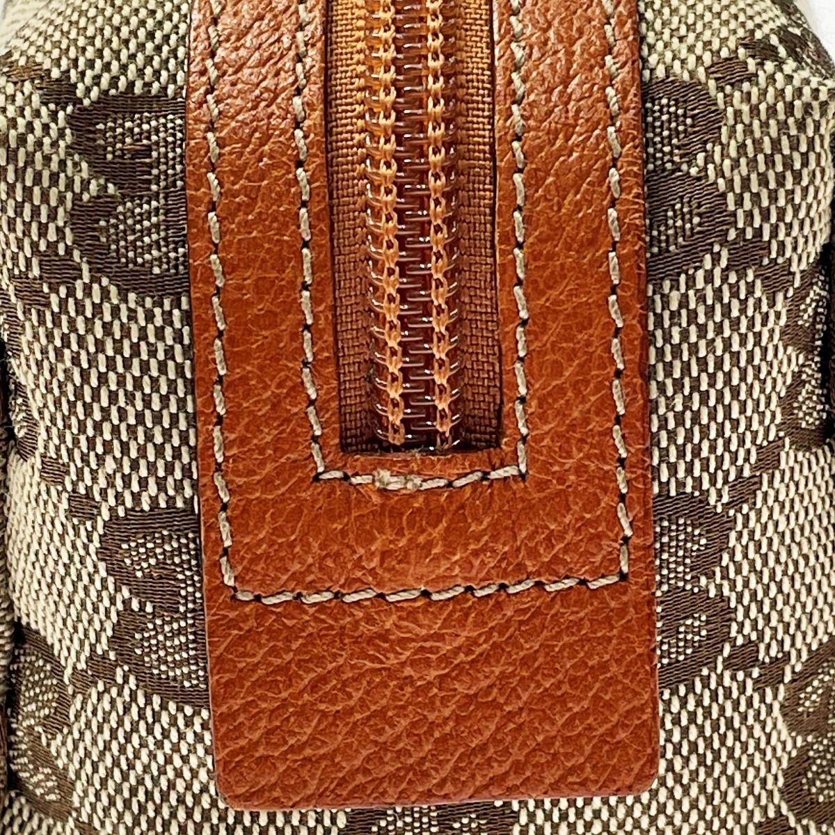 GUCCI グッチ GG 29596 ベージュ×ブラウン ポーチ レディース レザー 