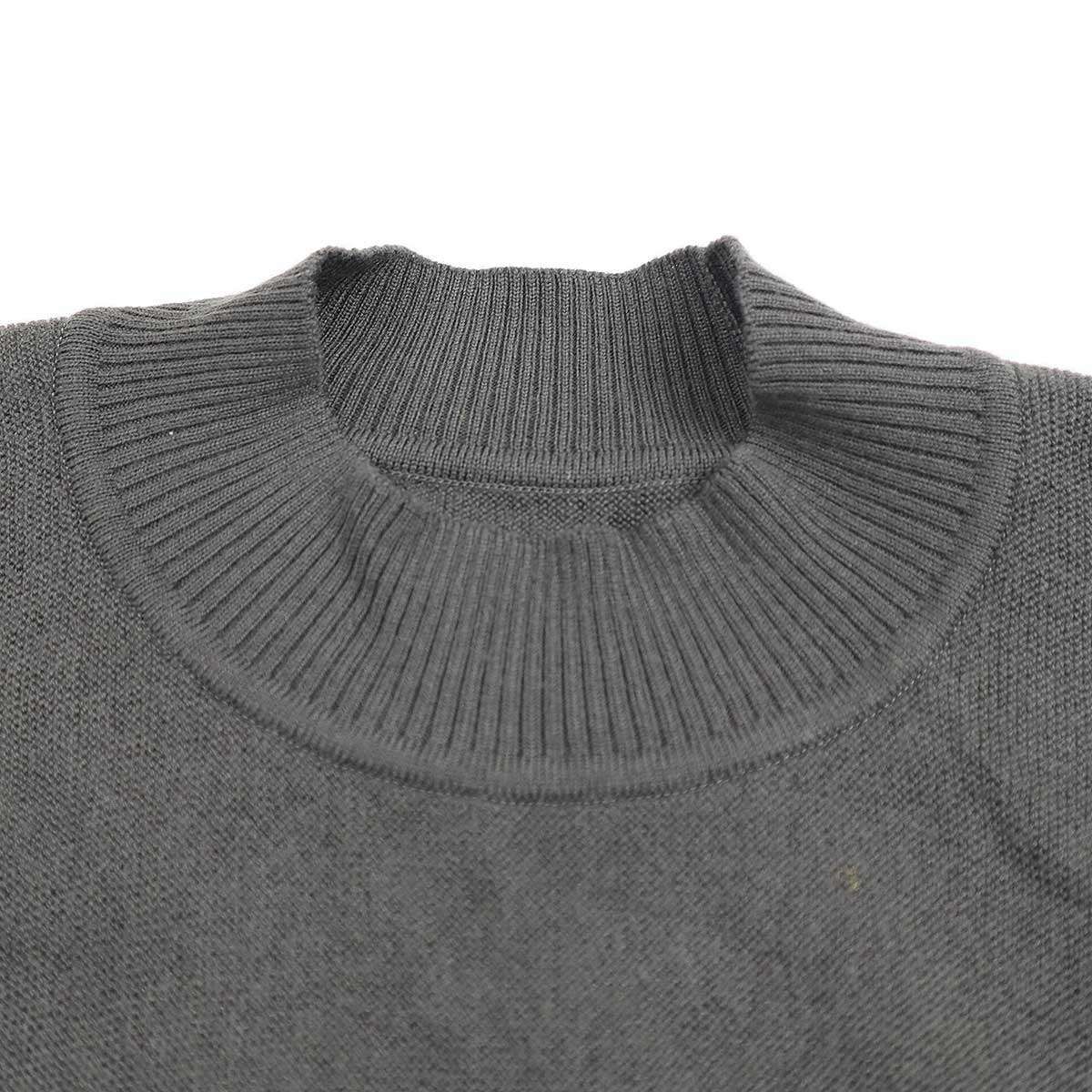 HOMME PLISSE ISSEY MIYAKE オム プリッセ イッセイ ミヤケ 23AW FRAMEWORK KNIT  ウールフレームワークニットセーター HP33KN220 チャコール 3