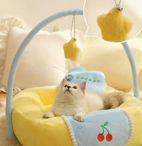 ポリエステル素材 猫と小型犬用の吊り下げおもちゃ付き