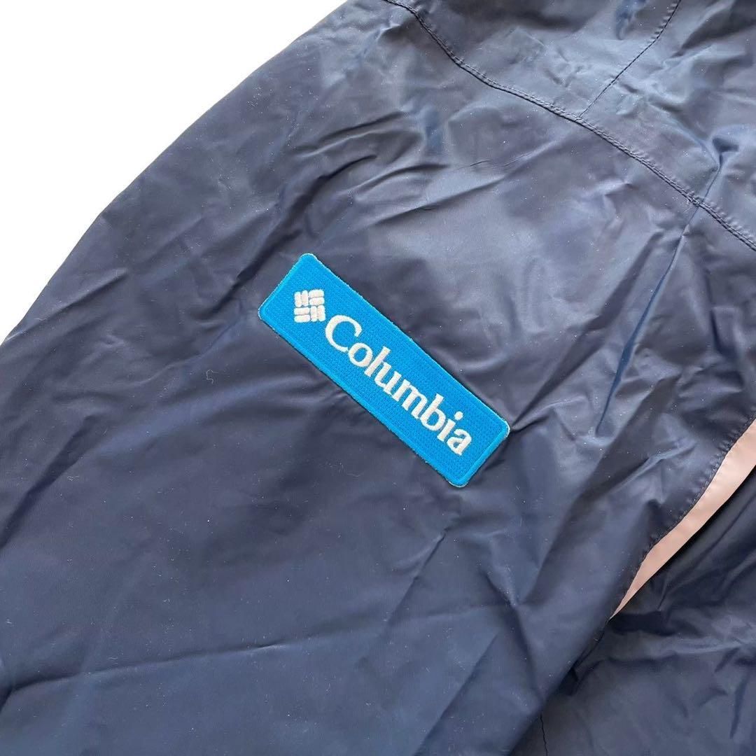 Columbia コロンビア パーカー ネイビー グレー ナイロンフジロック13  
