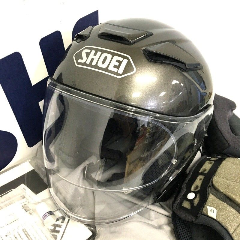SHOEI ショウエイ J-Cruise2 ジェットヘルメット 除菌消臭済 Lサイズ アンスラサイトメタリック オートバイ ツーリング ライディング バイカー バイク用品 TA3422