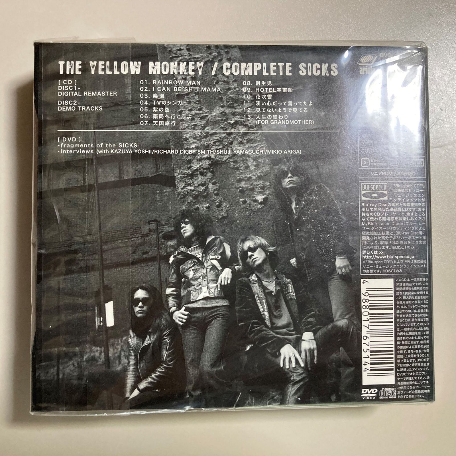 CD】THE YELLOW MONKEY【COMPLETE SICKS】【完全生産限定盤2CD+DVD 