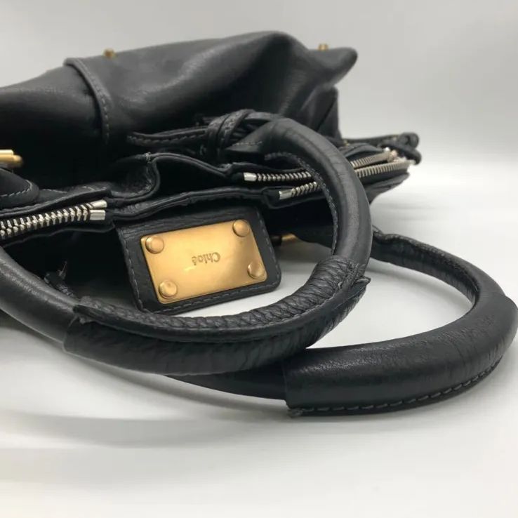 【ビサル】【訳あり】Chloe クロエ パディントン 南京錠 Chloe クロエ パディントン シリアル04-07-53 ブラック 南京錠