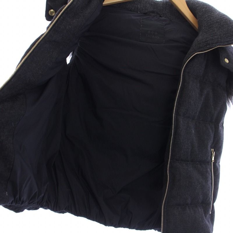 TATRAS ショートダウンベスト LTA18A4572 ブラック