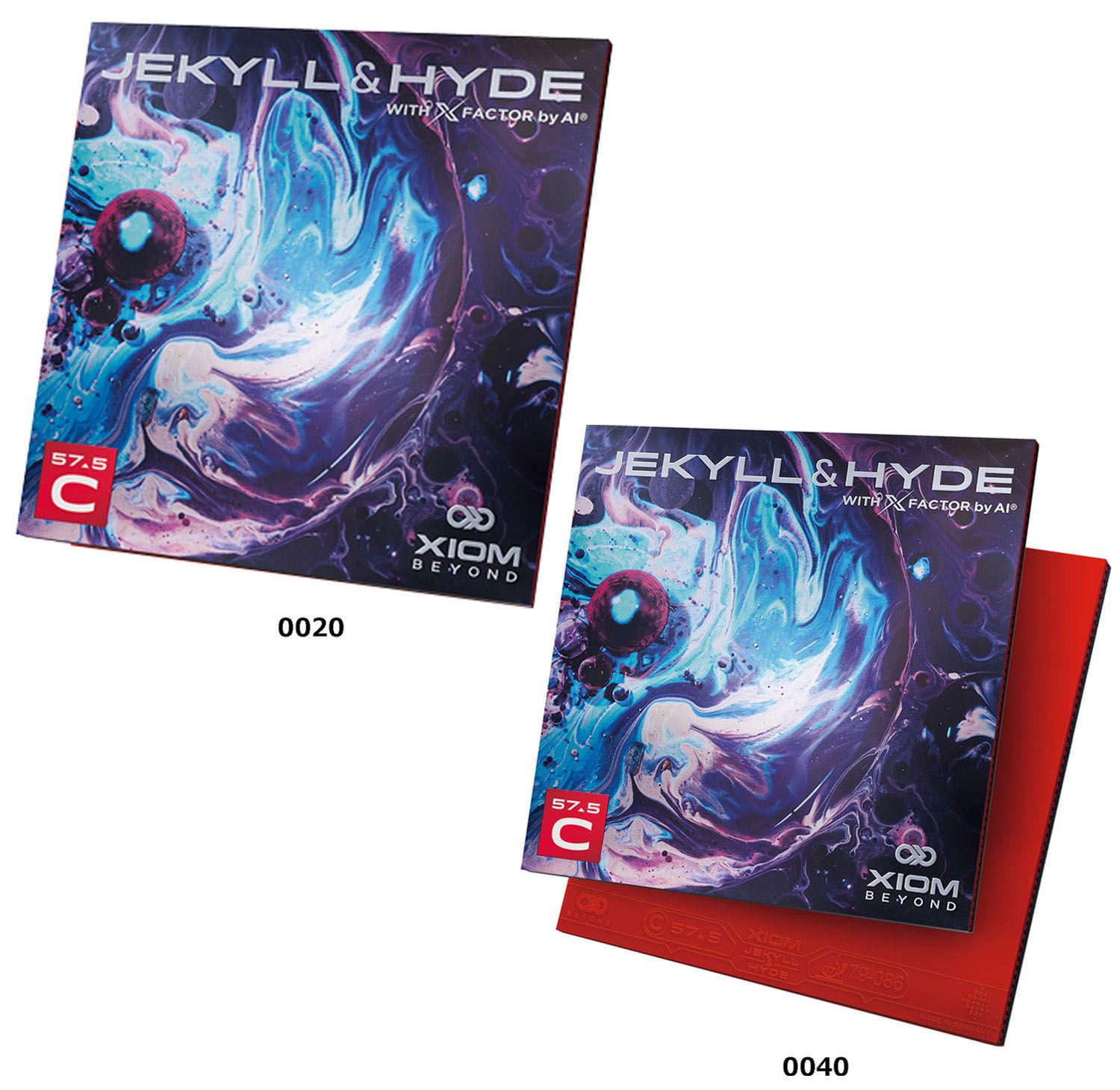 エクシオン XIOM 卓球 ジキル&ハイド C57.5 ラバー 裏ソフト 微粘着