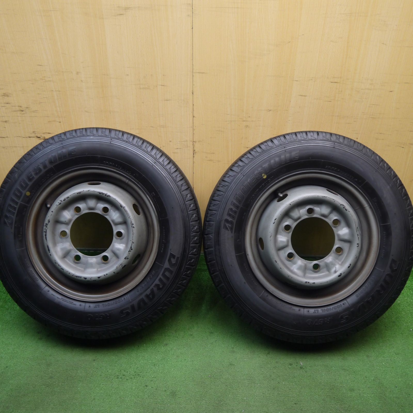 バリ溝！21年！9.5分！2本☆トラック タイヤ 185/80R15 103/101L 