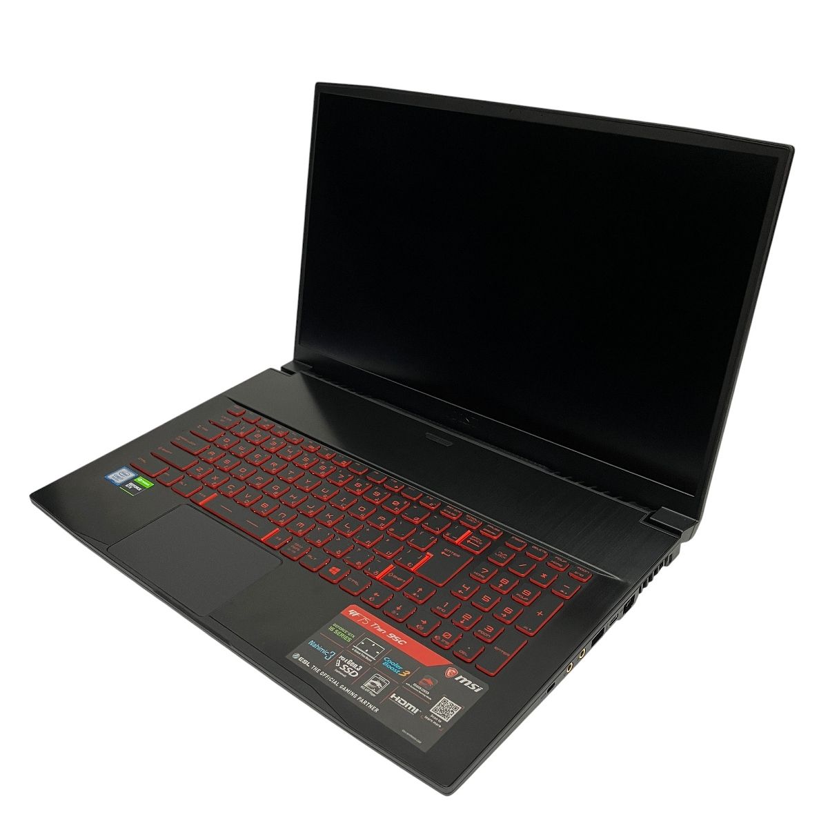 Windowsノート本体 MSI GF75 Thin 9SC MSI エムエスアイ GF75 Thin 9SC GF75-9SC-062JP｜ツクモ公式