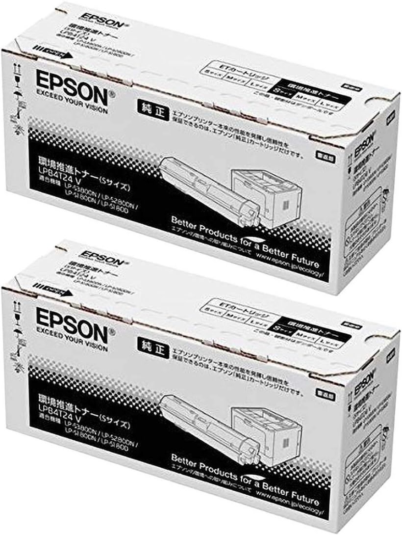 EPSON LPB4T24V 環境推進トナー 純正品 Sサイズ 2本セット - らくらく