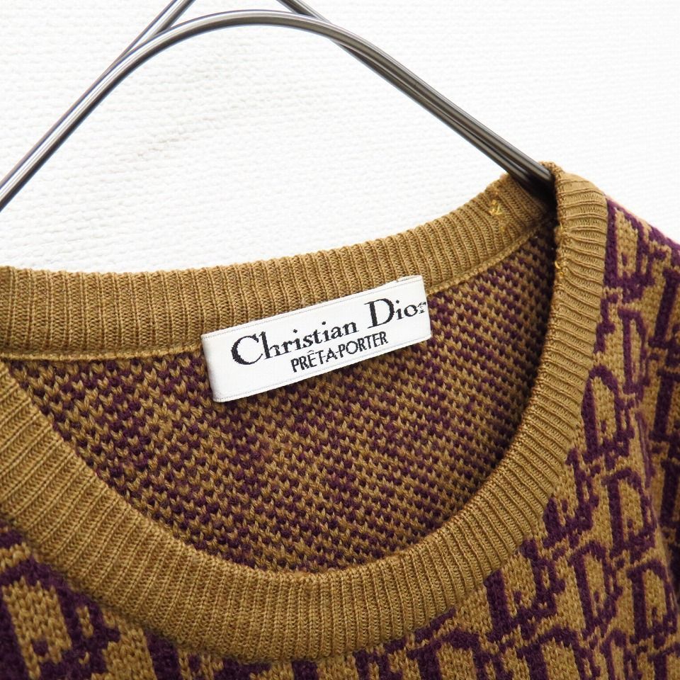 クリスチャン ディオール ヴィンテージ ニット セーター トロッター クリスチャンディオール ChristianDior ヴィンテージ トロッター
