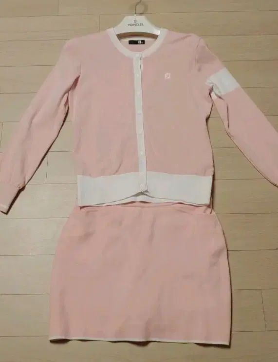 FJ FootJoy フットジョイ ピンク ニット カーディガン スカート セット レディース ゴルフウェア