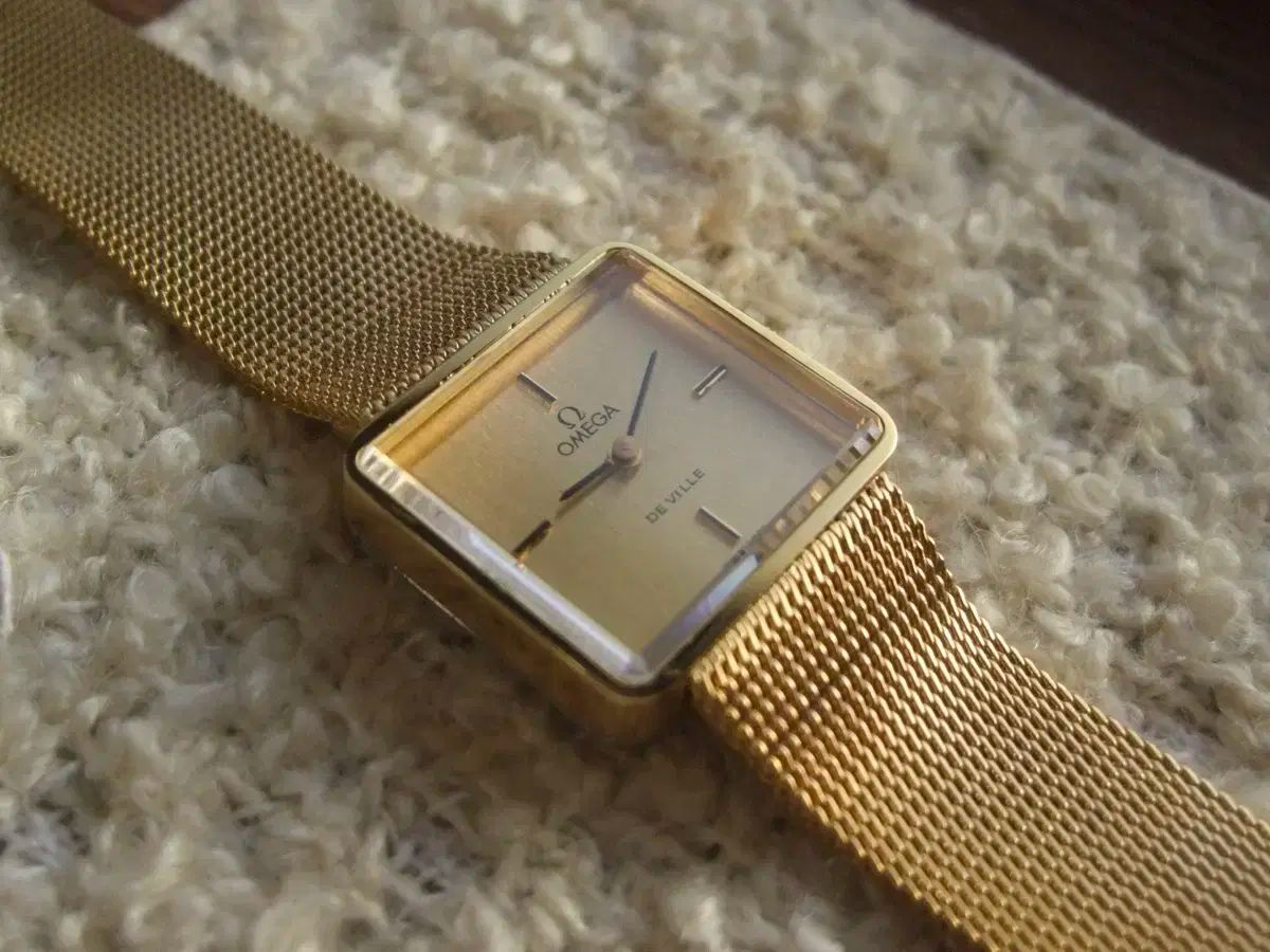 OMEGA オメガ デビル スクエア ゴールド ヴィンテージ 時計