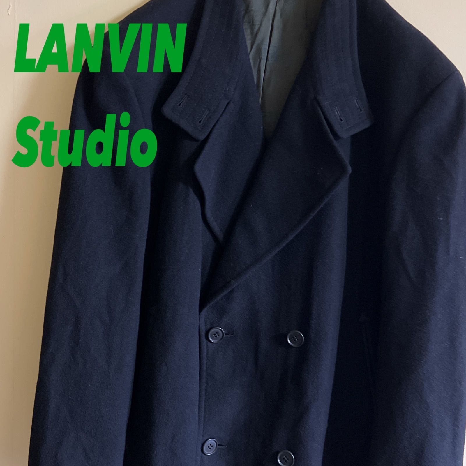 LANVIN Studio ヴィンテージロングコート　カシミヤ10% 古着