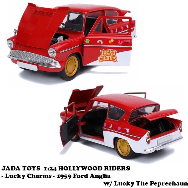 ミニカー 1959 Ford Anglia w/ Lucky The Peprechaun 1:24 LUCKY CHARMS 1959 Ford Anglia w/ Lucky The Peprechaun