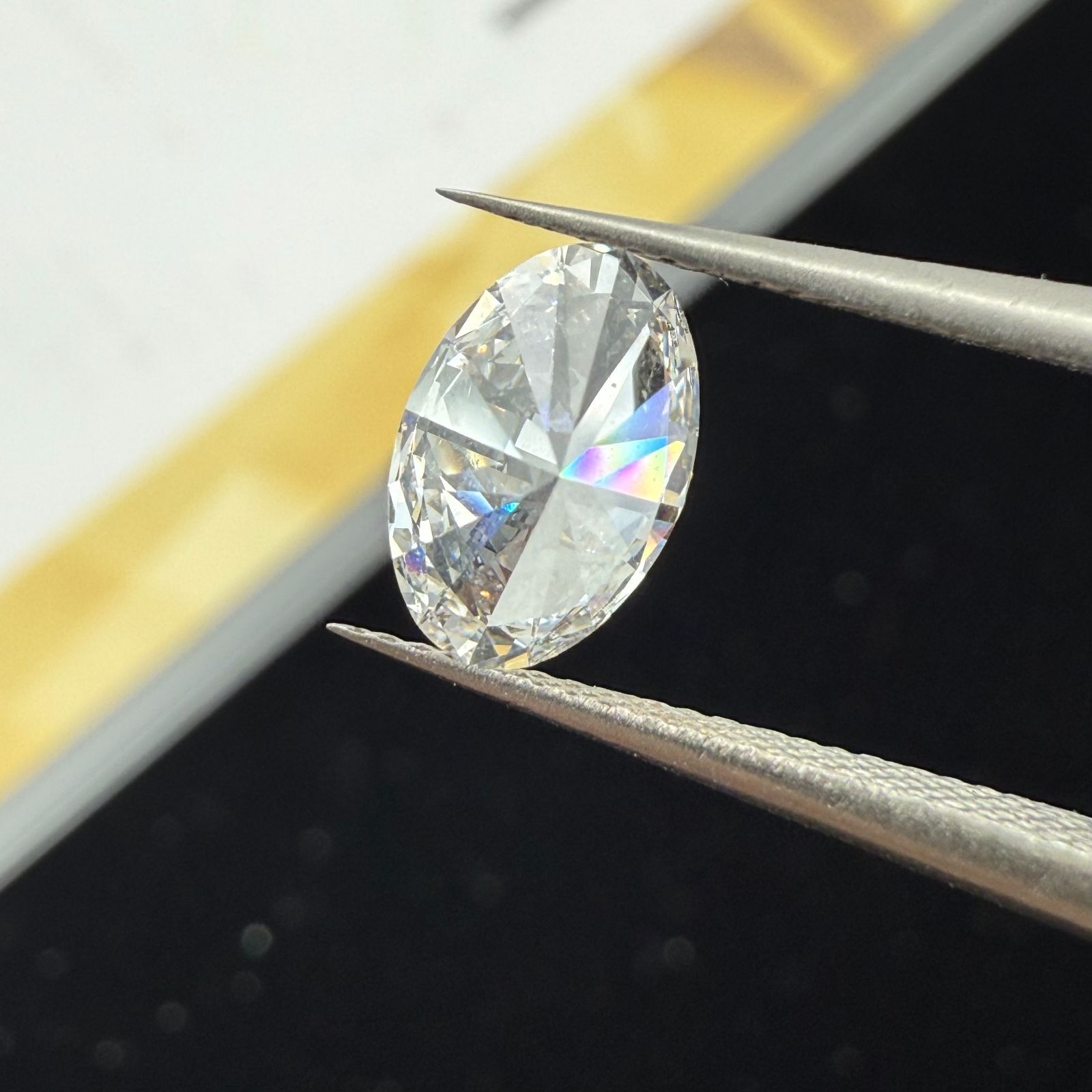 1.07ct D VS1 Oval Cut ラボグロウンダイヤモンド ルース オーバル 