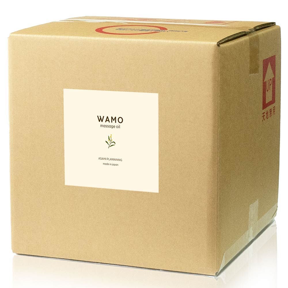 温感 水溶性マッサージノイルWAMO 20L 温感タイプ 業務用 コラーゲン配合 日本製 無香料 エステ リンパ 大容量 保湿 無臭 ノズル付き 国産 水で流せるオイル ワモ