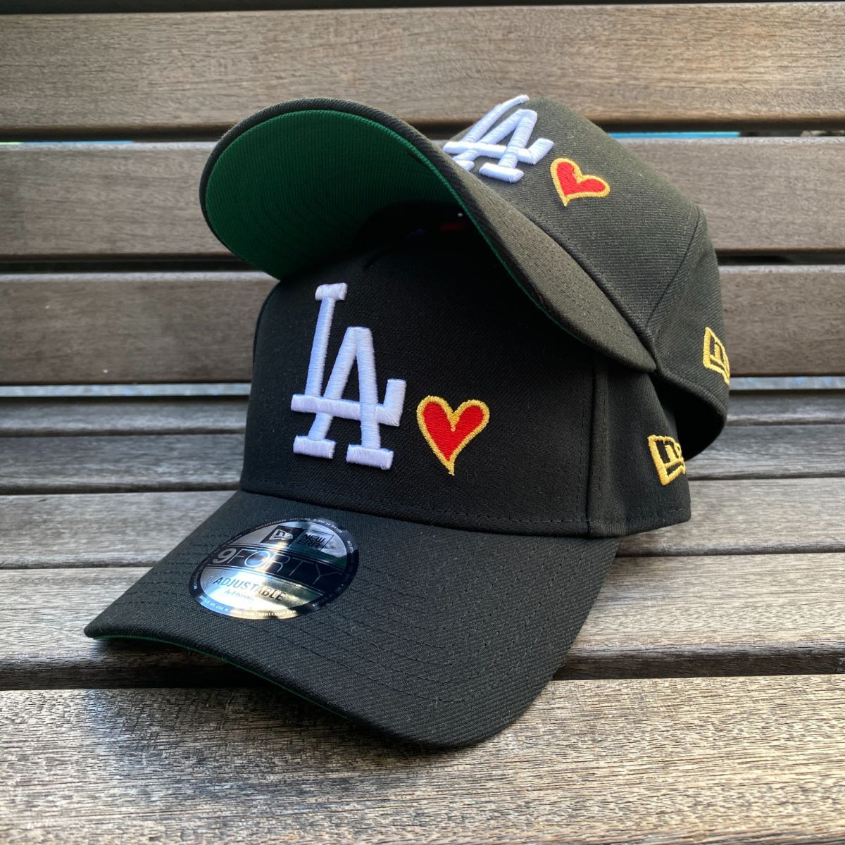 海外限定！ニューエラ LA ドジャース　9FORTY キャップ　帽子 ハート 海外限定 Newera ニューエラ 9Forty Aフレーム LA Dodgers ドジャース