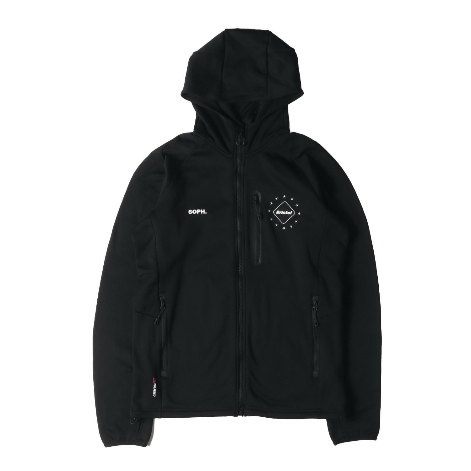 Bristol フリースパーカー 黒 Bristol ブラック フリースパーカー F.C.Real Bristolのパーカー