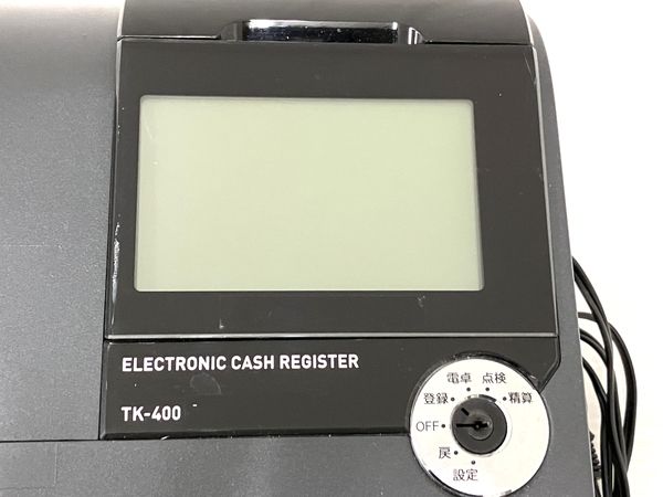 動作保証】CASIO カシオ TK-400 電子レジスター 店舗用品 カシオ レジ