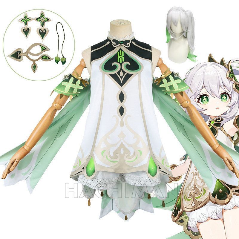ナヒーダ 子スプレー Nahida コスプレ衣装 ウィッグ付き カツラ原神 げんしん ヒロイン コスプレ衣装 コスチューム ハロウィン クリスマス 制服 大人 子供 cosplay イベント