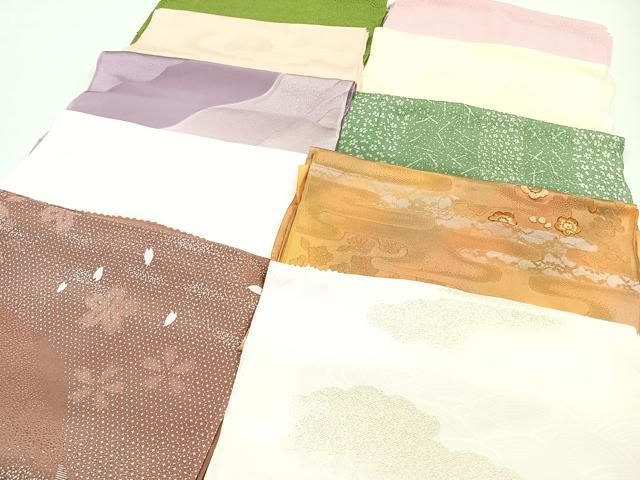 平和屋着物☆和装小物 上質な帯揚げ 10枚セット 逸品 CAAM2836xi