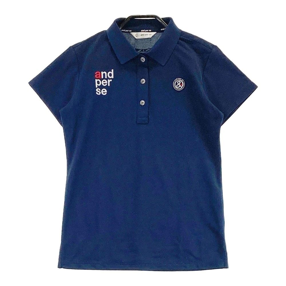 アンパシィウェアポロシャツネイビー サイズ：M AND PER SE アンパスィ